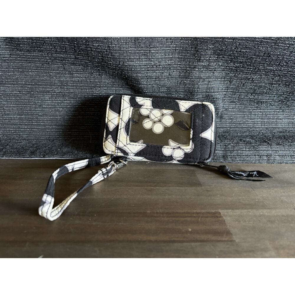 Vera Bradley All In One Wristlet Night & Day Black & White Floral Pattern